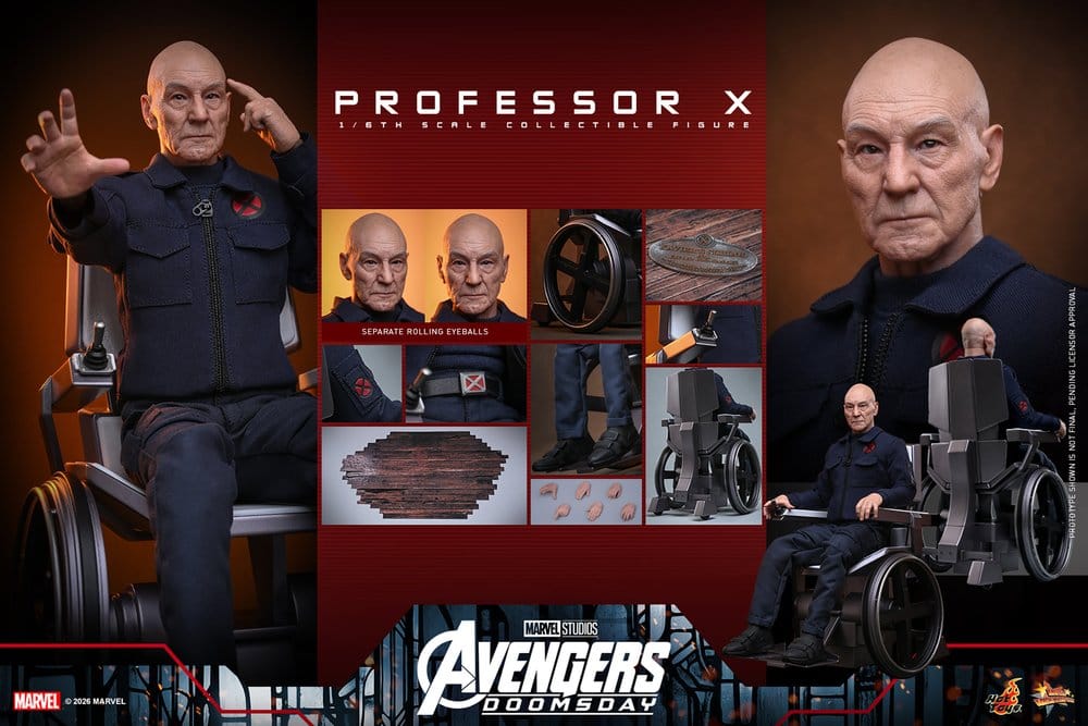 Marvel X-Men Actionfigur 1/6 Professor X 25 cm