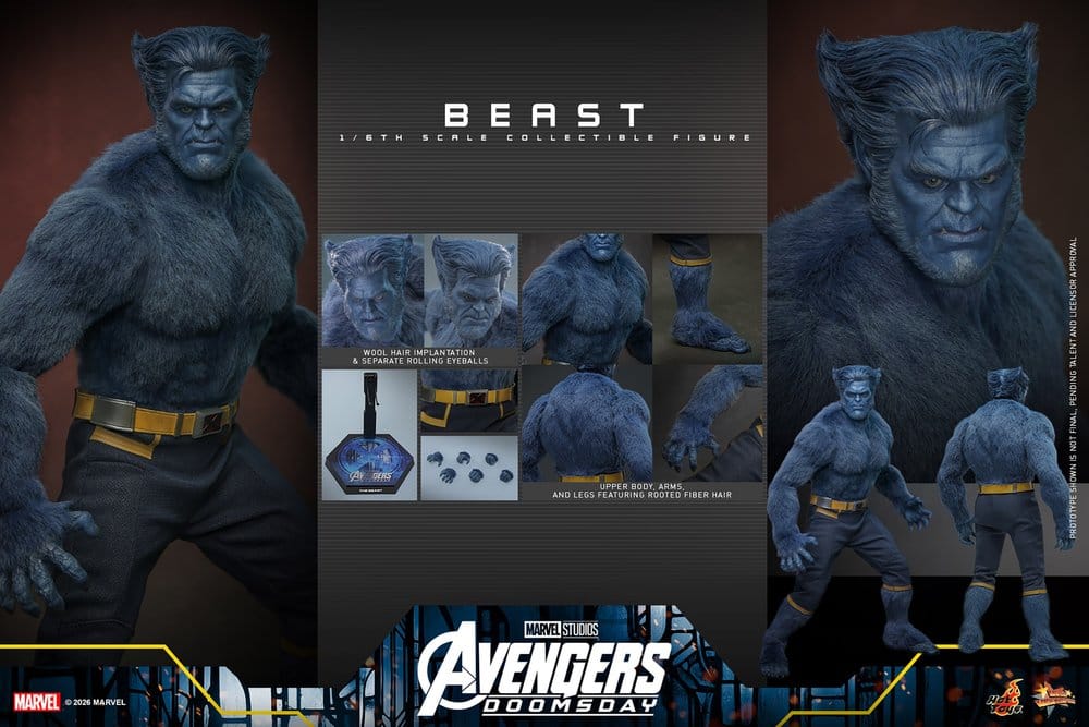 Marvel X-Men Movie Masterpiece Actionfigur 1/6 Beast (Collector Edition) 33 cm