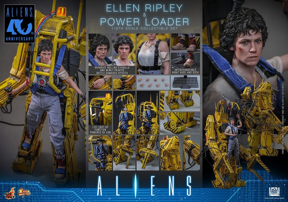 Alien Movie Masterpiece Figuren Set 1/6 Ellen Ripley und Power Loader 52 cm