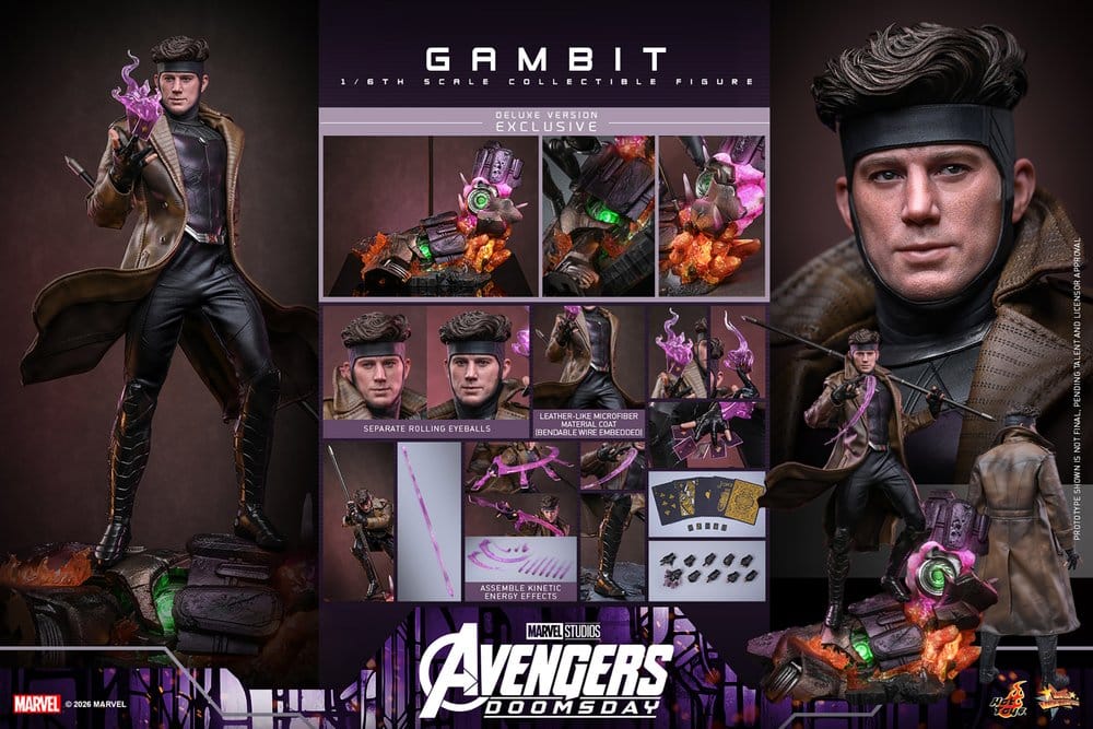 Avengers: Doomsday Movie Masterpiece Actionfigur 1/6 Gambit (Deluxe Version) 31 cm