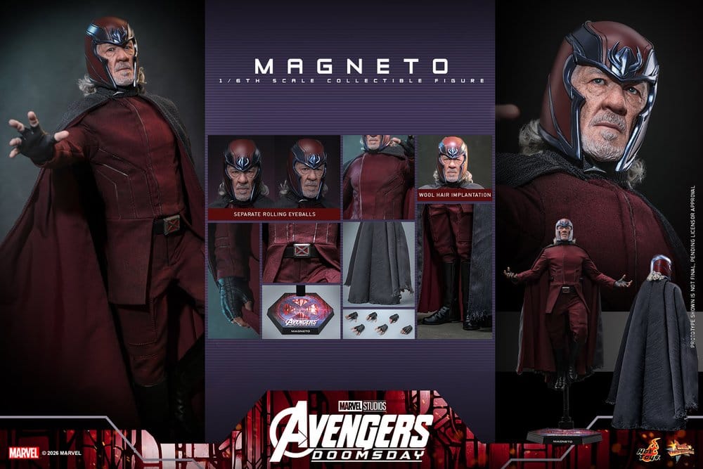 Avengers: Doomsday Movie Masterpiece Actionfigur 1/6 Magneto 30 cm