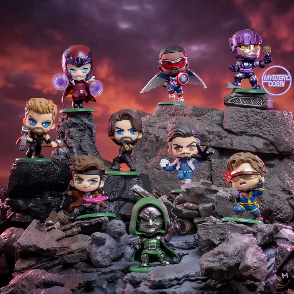 Marvel Cosbi Minifiguren 11 cm Avengers: Doomsday Blind Box Display (8)