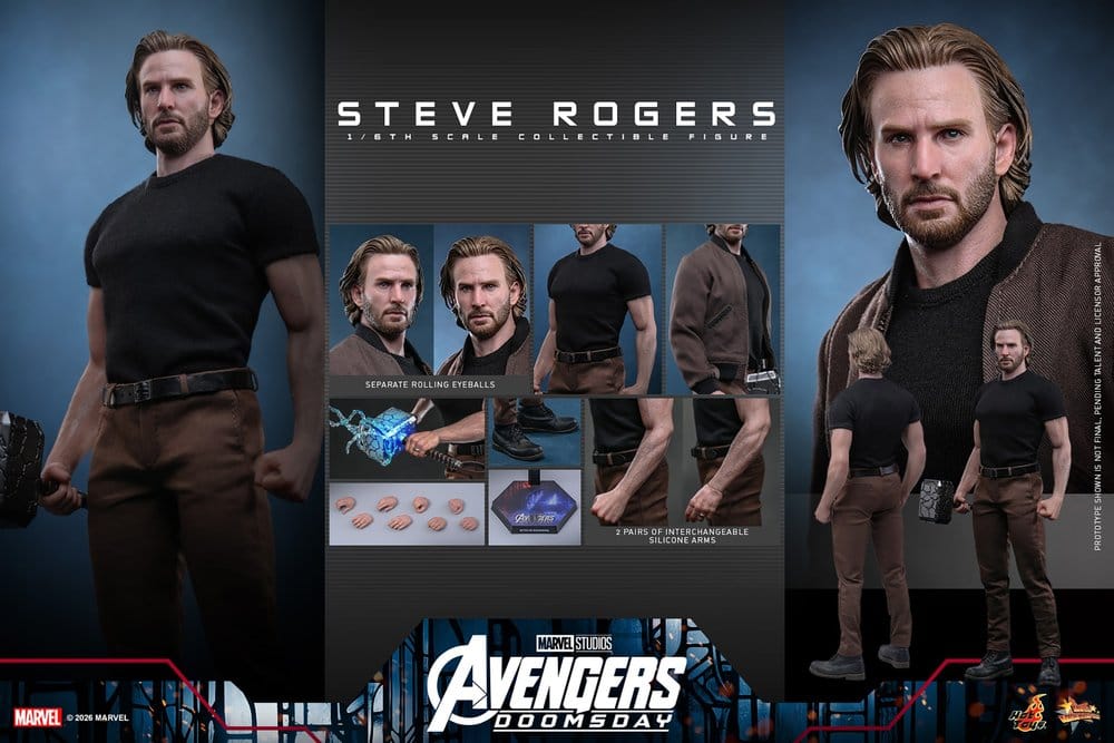 Marvel Avengers: Doomsday Movie Masterpiece Actionfigur 1/6 Steve Rogers 31 cm