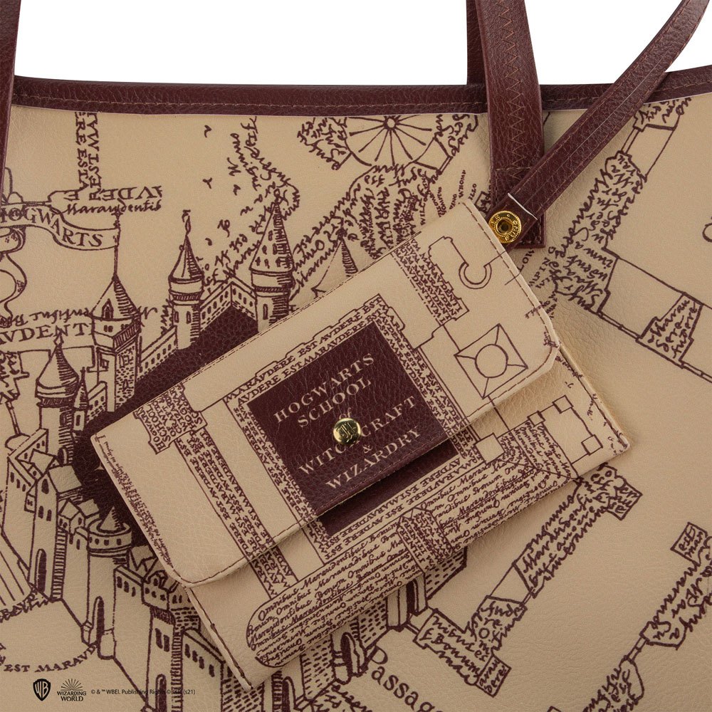 Harry Potter Tragetasche & Geldbeutel Marauder's Map  