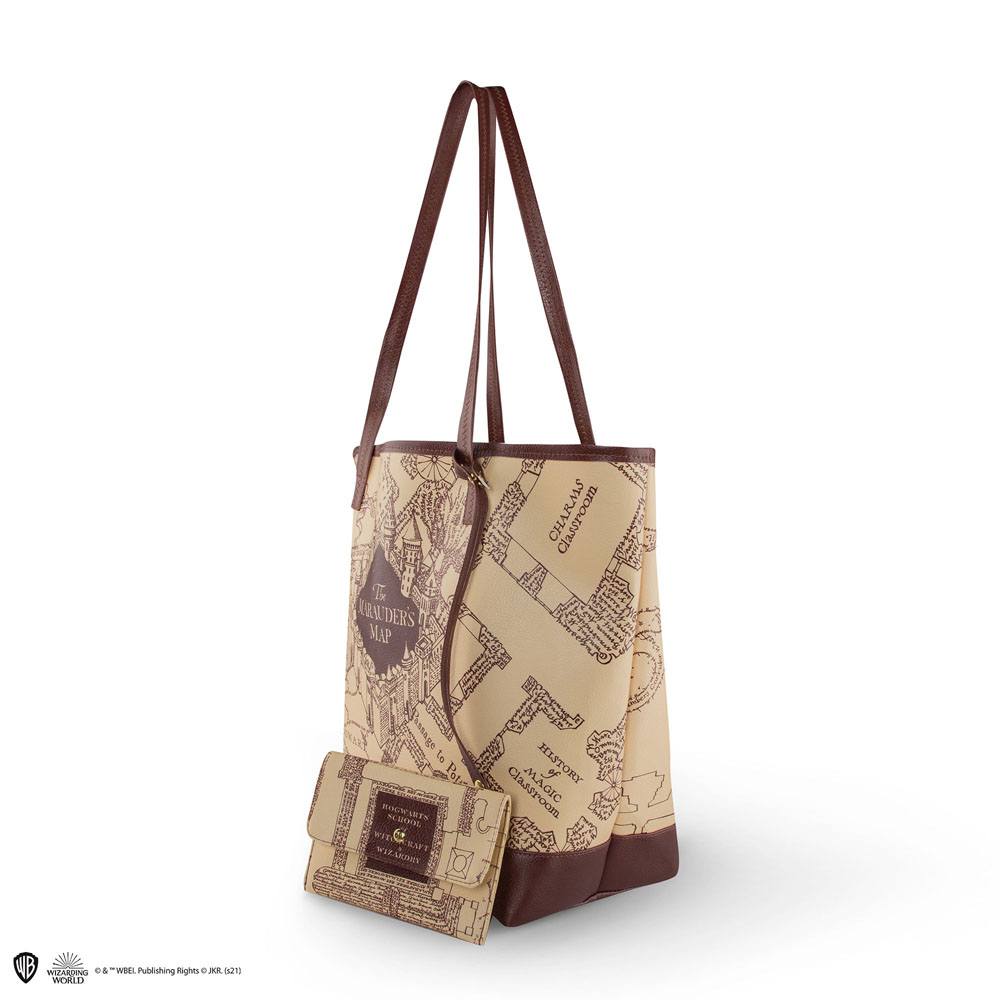 Harry Potter Tragetasche & Geldbeutel Marauder's Map  