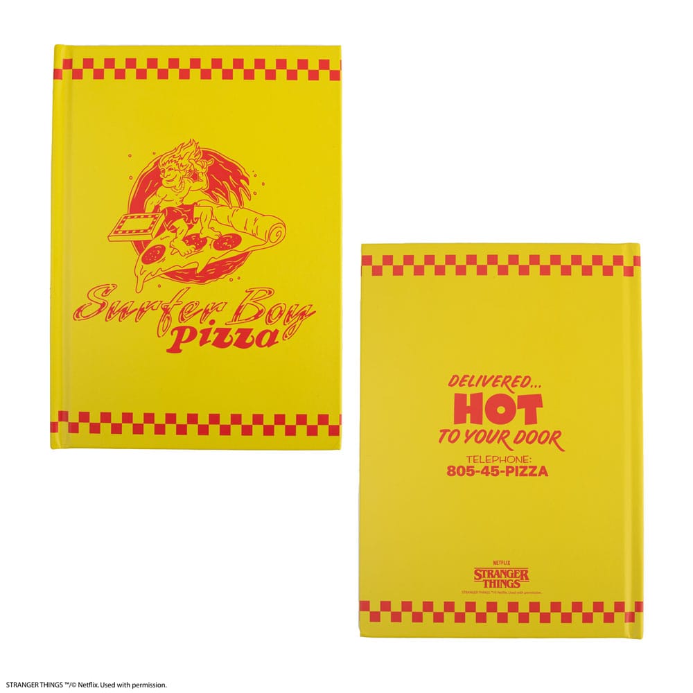 Stranger Things Notizbuch Surfer Boy Pizza Hardcover