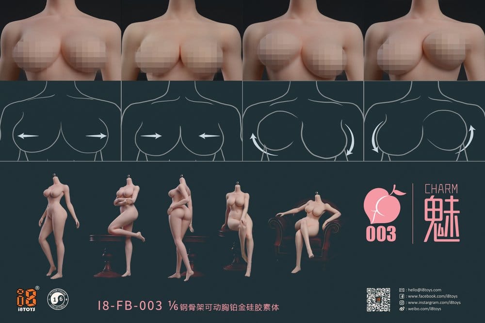 Original Character Silikonkörper 1/6 "Charm" Steel-Frame Platinum Non-Articulated Breasts