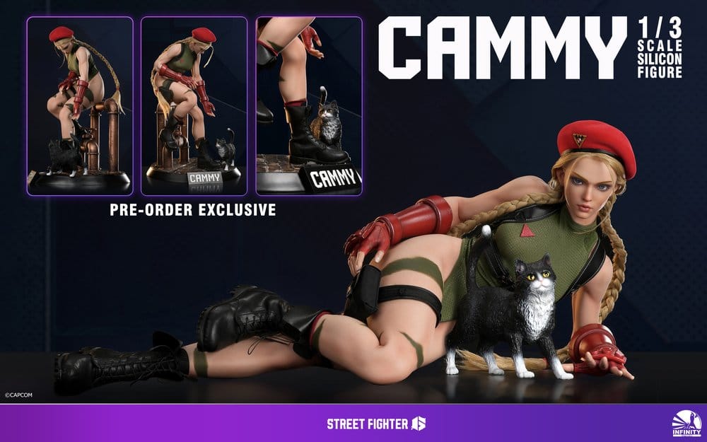 Street Fighter 6 Silikon Actionfigur 1/3 Cammy 65 cm