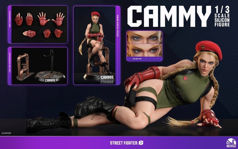 Street Fighter 6 Silikon Actionfigur 1/3 Cammy 65 cm