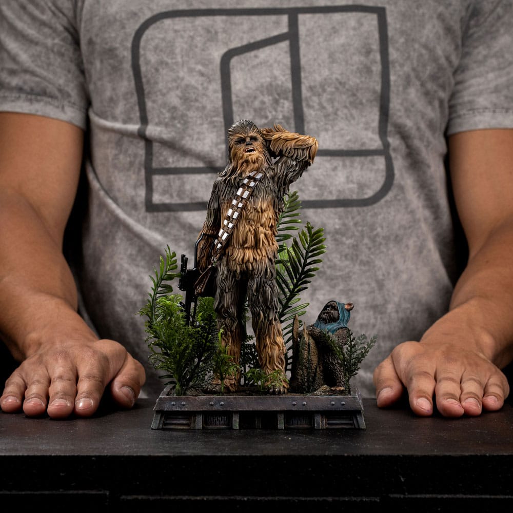 Star Wars Episode VI Art Scale Statue 1/10 Chewbacca and Tokkat 22 cm            