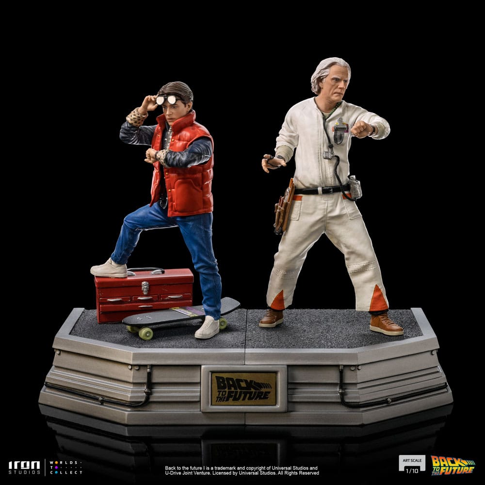 Zurück in die Zukunft Art Scale Statue 1/10 Doc Brown 22 cm