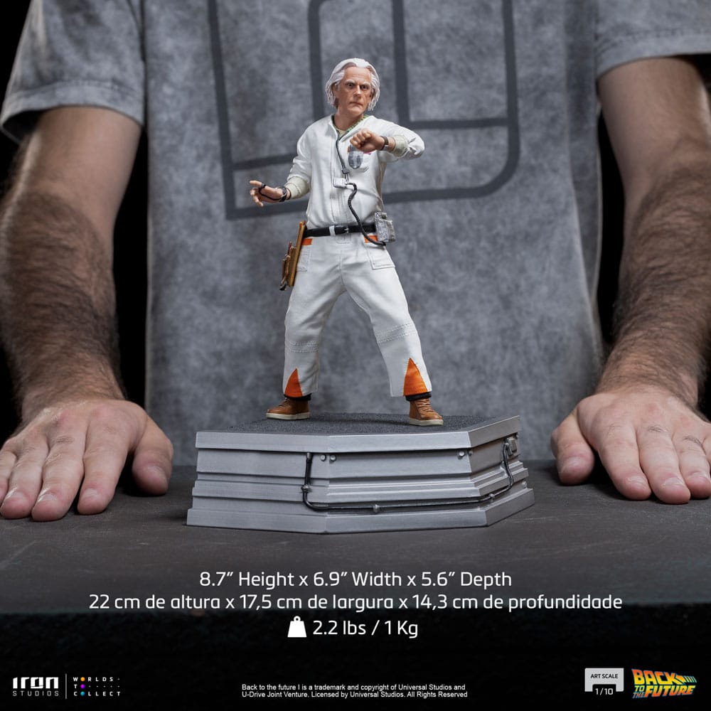 Zurück in die Zukunft Art Scale Statue 1/10 Doc Brown 22 cm