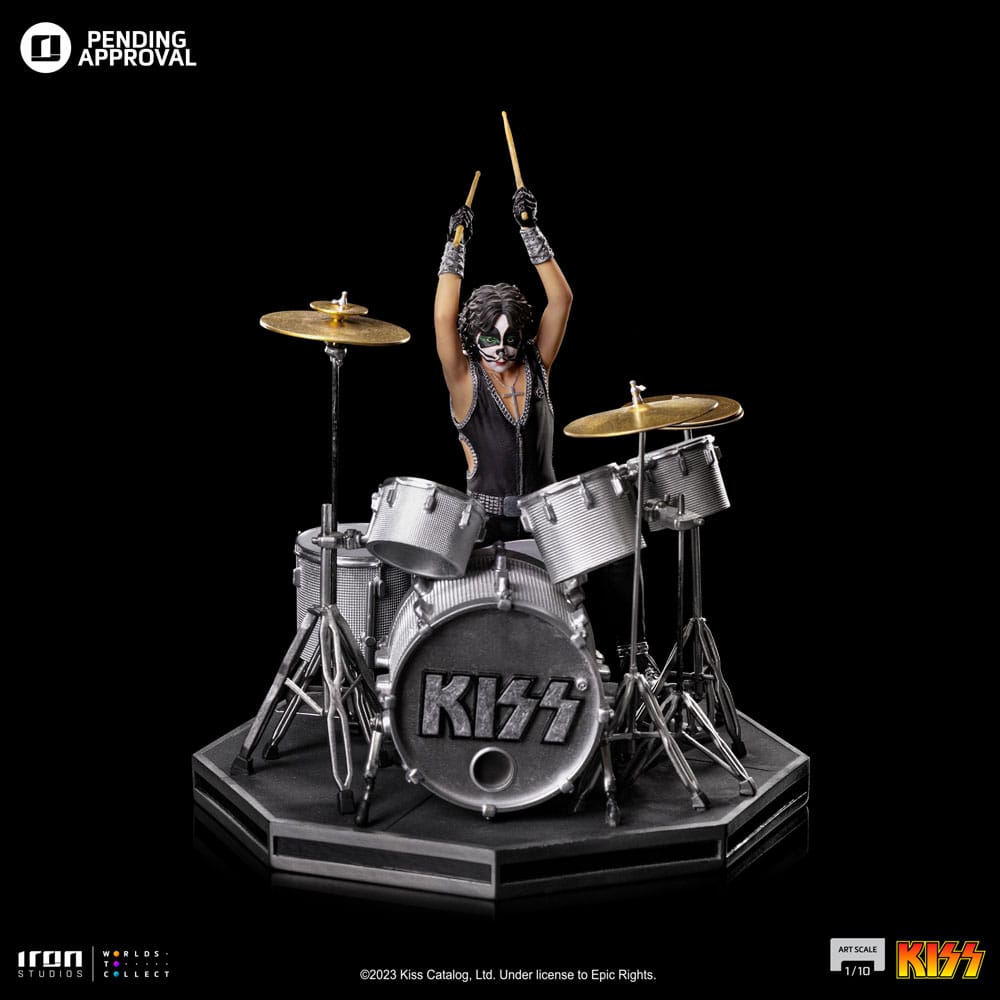 Kiss Art Scale 1/10 Peter Criss Limited Edtition 22 cm