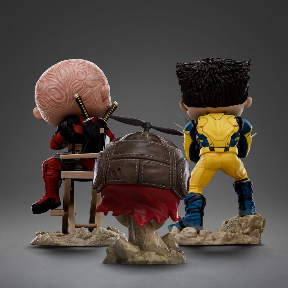 Deadpool & Wolverine Mini Co. PVC Figur Deadpool Unmasked 13 cm      