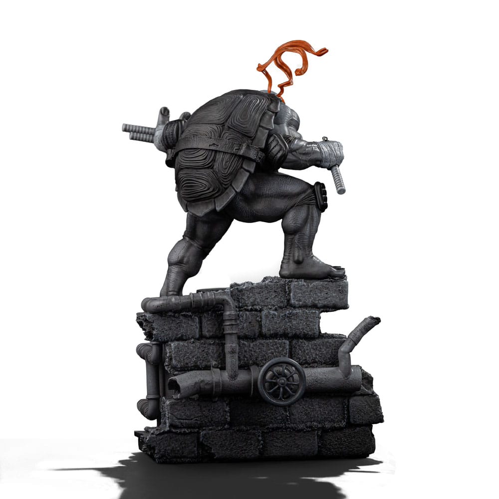 Teenage Mutant Ninja Turtles Art Scale Statue 1/10 Michelangelo Black and White Variant 26 cm heo exclusive  