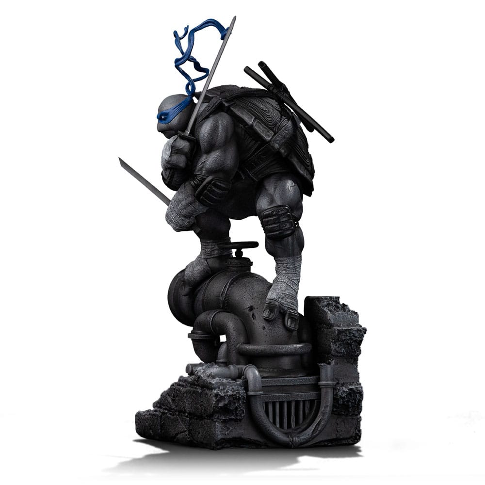 Teenage Mutant Ninja Turtles Art Scale Statue 1/10 Leonardo Black and White Variant 26 cm heo exclusive  