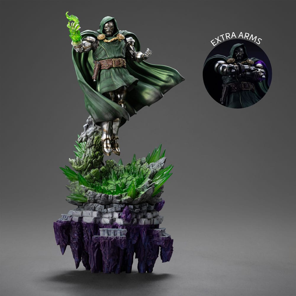 The Infinity Gauntlet Marvel Legends Diorama Art Scale Statue 1/10 Doctor Doom Deluxe Edition 42 cm