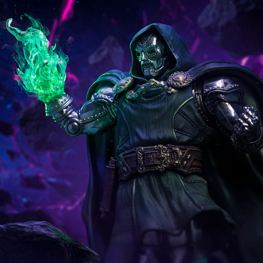 The Infinity Gauntlet Marvel Legends Diorama Art Scale Statue 1/10 Doctor Doom Deluxe Edition 42 cm
