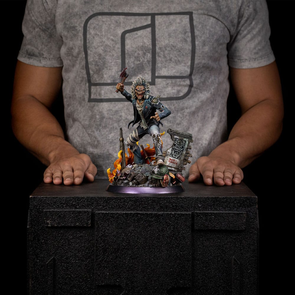 Iron Maiden Art Scale Statue 1/10 Eddie 50th Year Anniversary 22 cm 