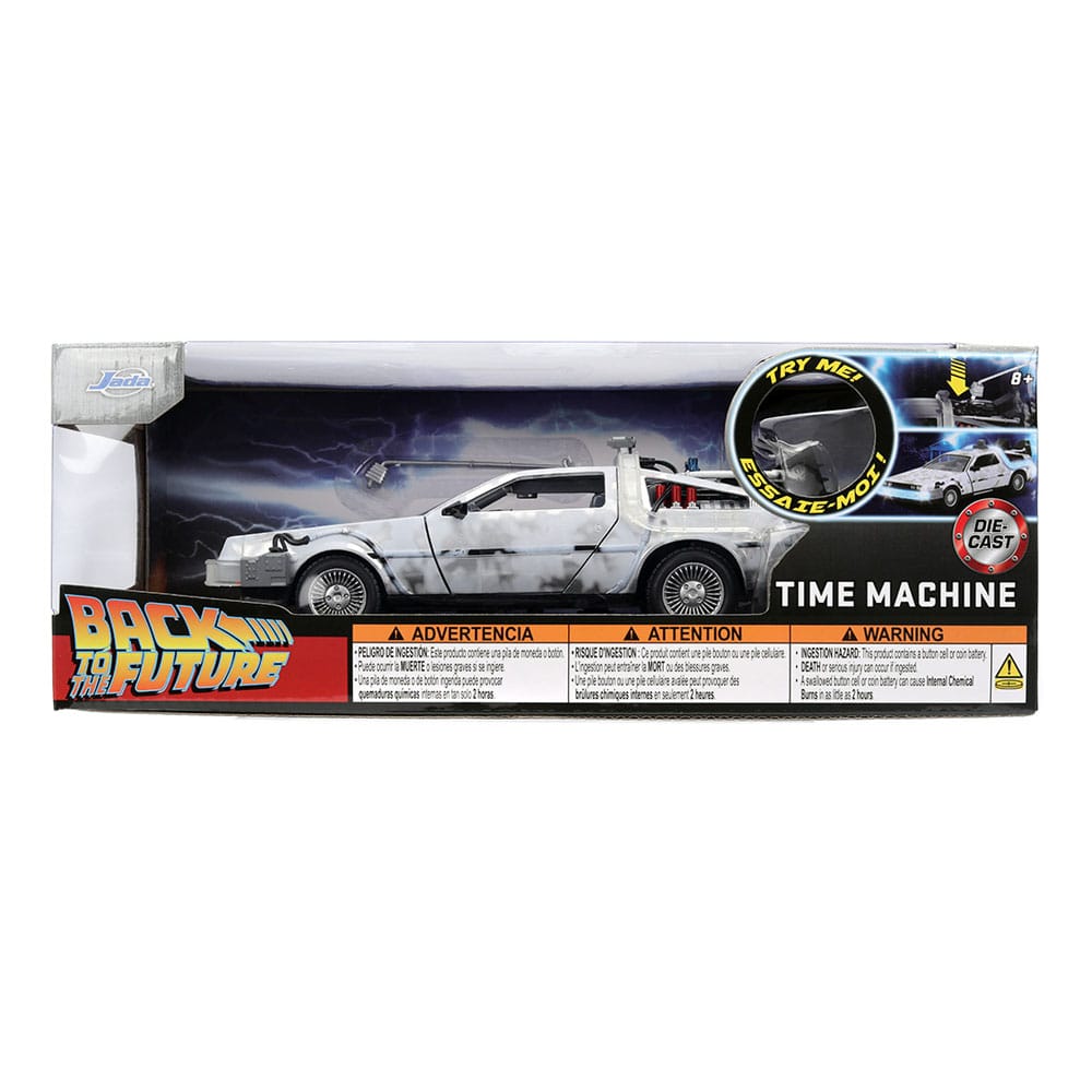 Zurück in die Zukunft Diecast Modell 1/24 Time Machine Frost 