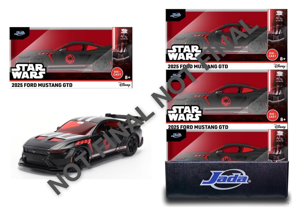 Star Wars Diecast Modell 1:32 Darth Vader 2005 Ford Mustang GTD Sortiment (6)