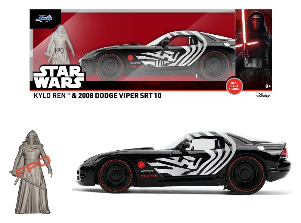 Star Wars Diecast Modell 1:24 Kylo Ren Dodge Viper SRT10 2008