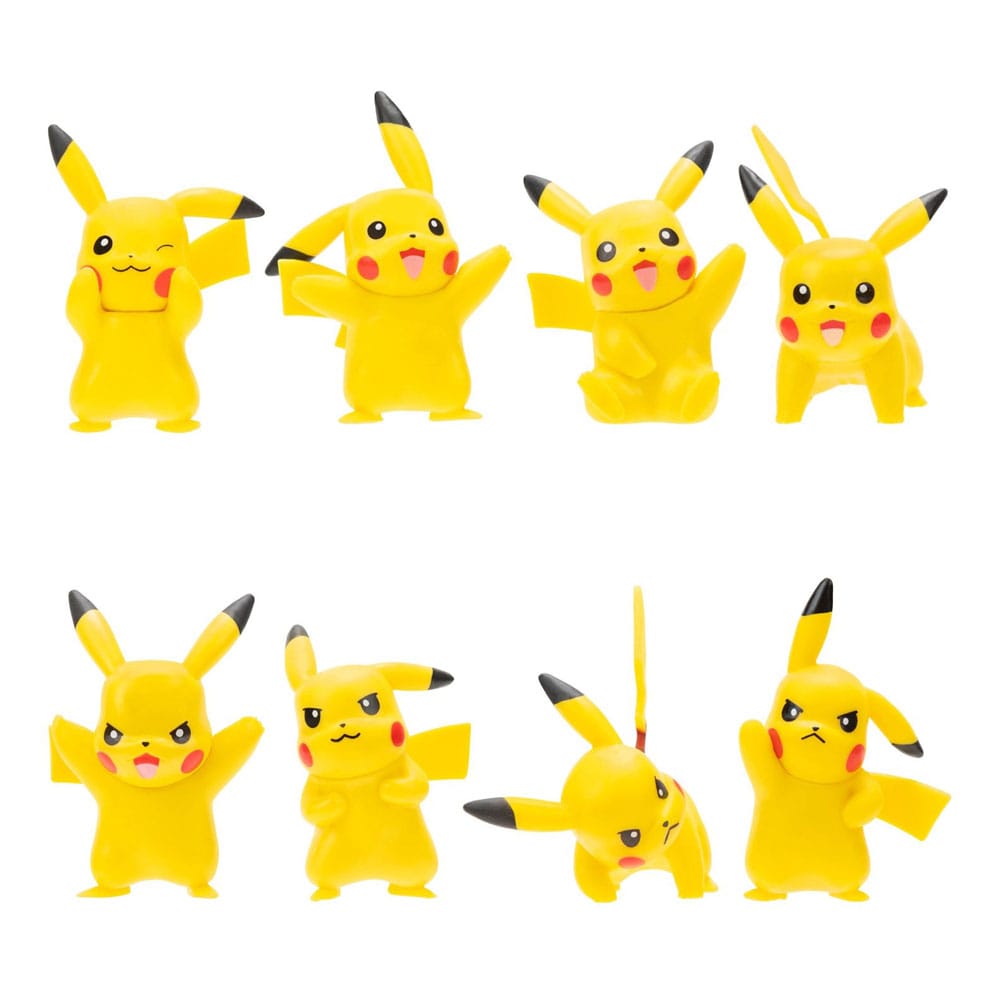 Pokémon Battle Feature Vinyl Figuren 8er Set Pikachu 5 cm 