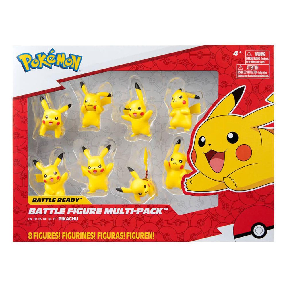 Pokémon Battle Feature Vinyl Figuren 8er Set Pikachu 5 cm 