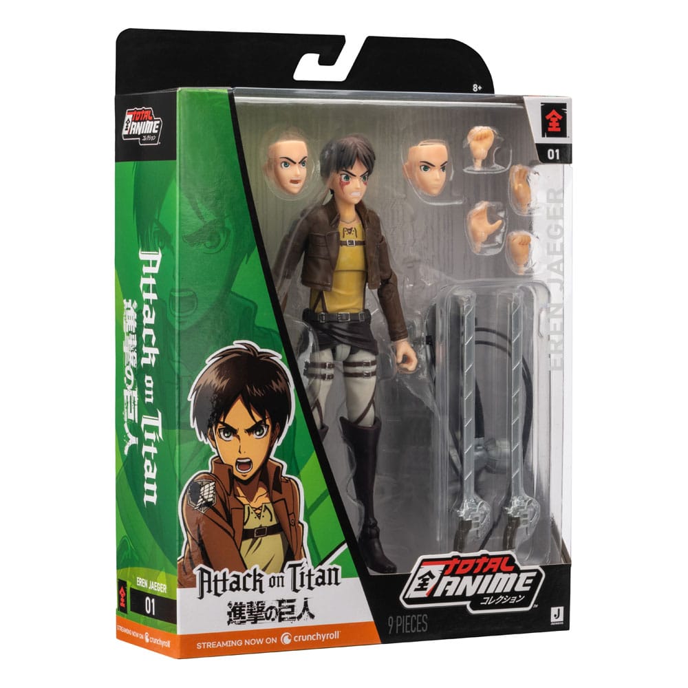 Attack on Titan Total Anime Actionfigur Eren Jaeger 17 cm   