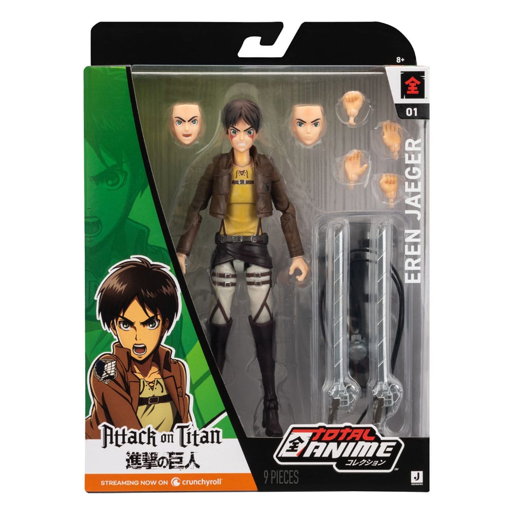 Attack on Titan Total Anime Actionfigur Eren Jaeger 17 cm   