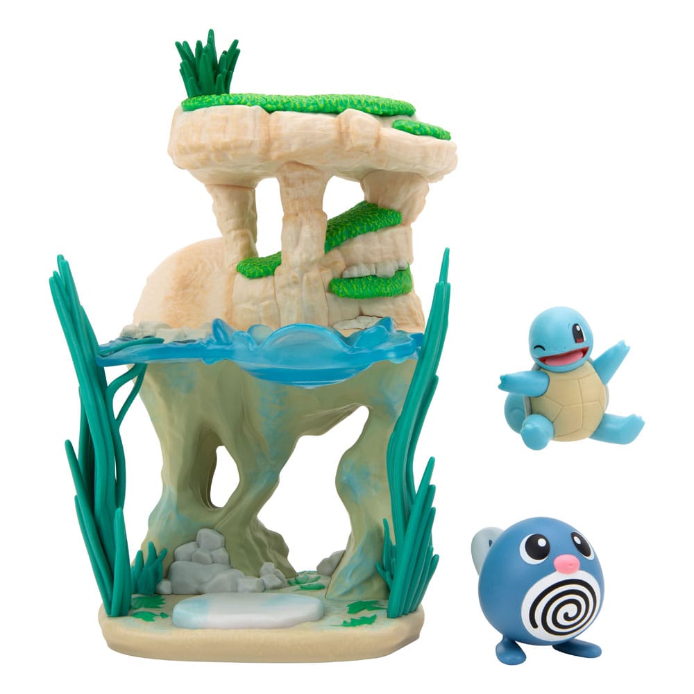Pokémon Environment Set Seeufer & Quapsel & Schiggy 5 cm                   