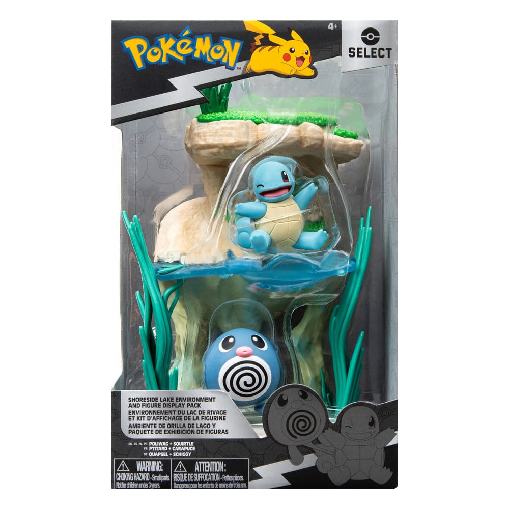 Pokémon Environment Set Seeufer & Quapsel & Schiggy 5 cm                   