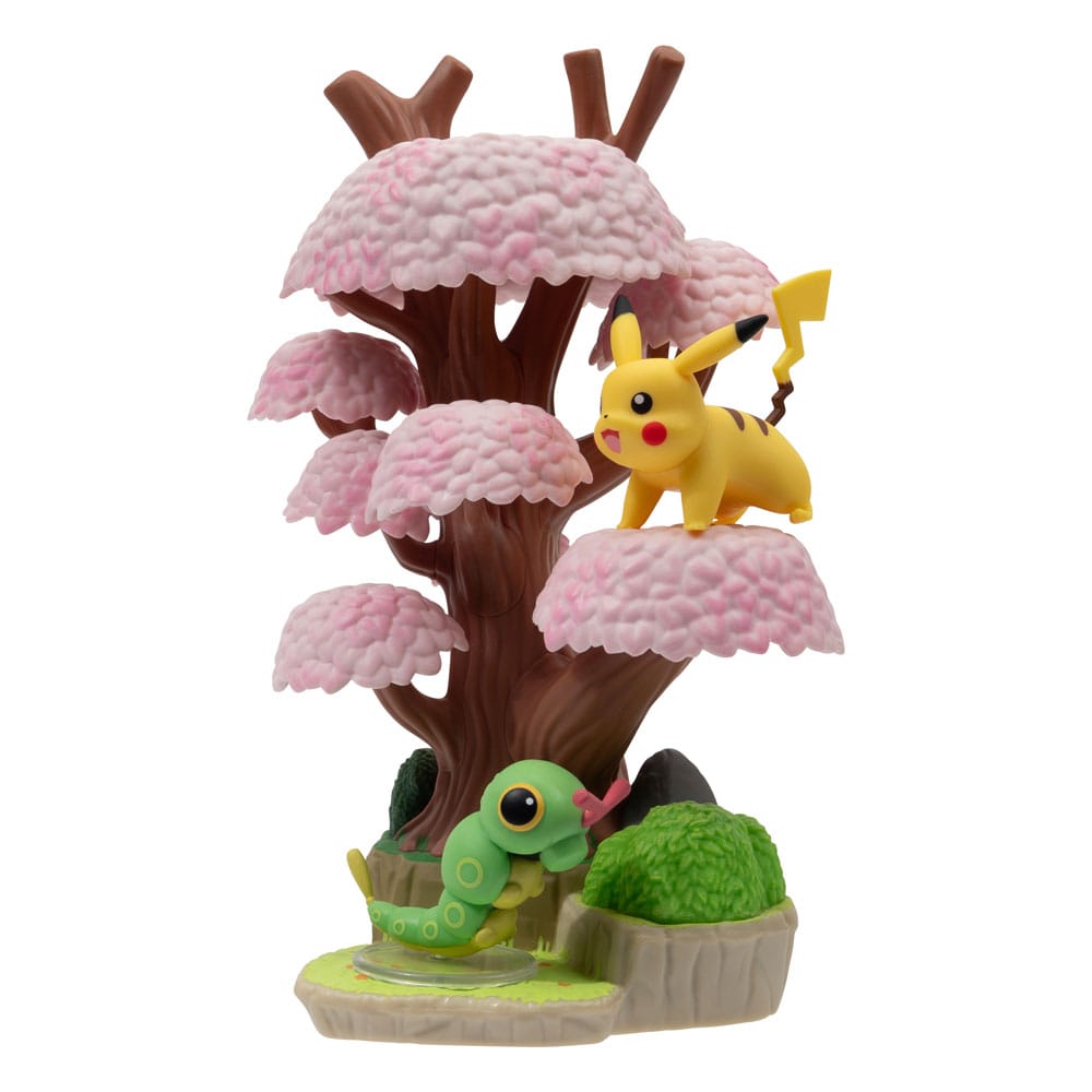 Pokémon Environment Set Frühlingswald & Raupy & Pikachu 5 cm                   