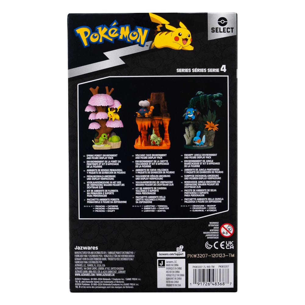 Pokémon Environment Set Frühlingswald & Raupy & Pikachu 5 cm                   