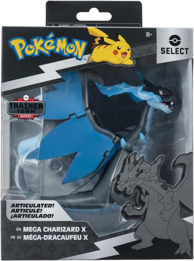 Pokémon Select Super-Articulated Figur Mega Charizard X 15 cm