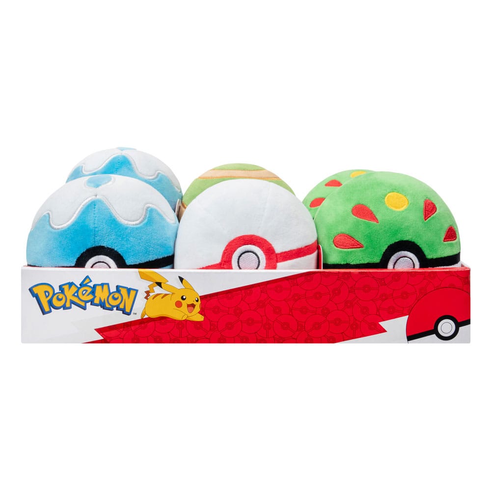 Pokémon Plüschfiguren Pokébälle 10 cm Sortiment (6)               
