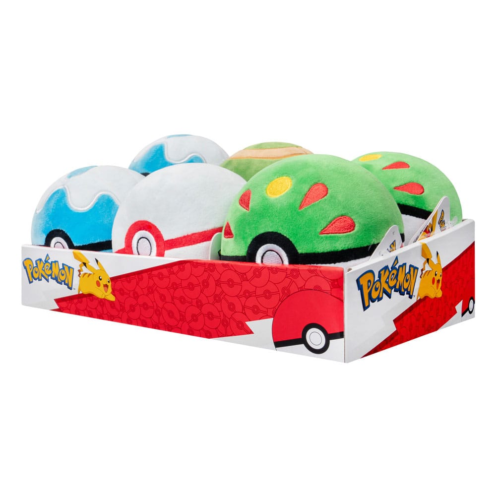 Pokémon Plüschfiguren Pokébälle 10 cm Sortiment (6)               