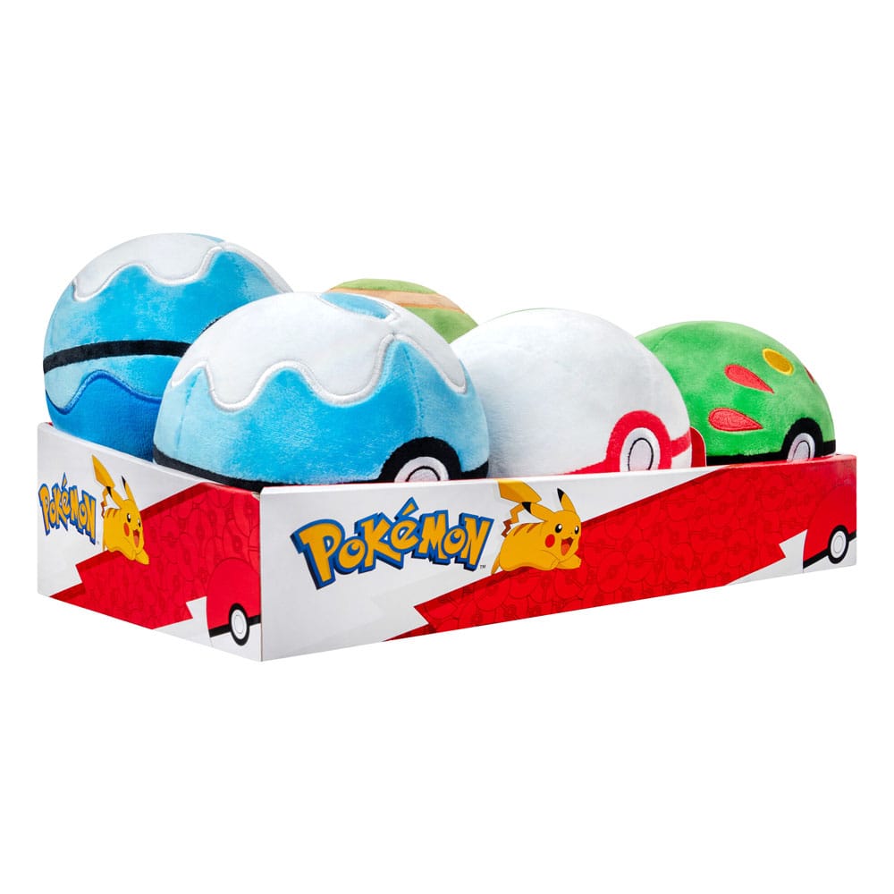 Pokémon Plüschfiguren Pokébälle 10 cm Sortiment (6)               