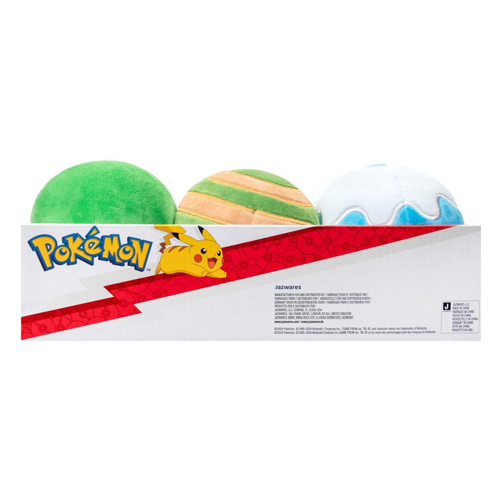 Pokémon Plüschfiguren Pokébälle 10 cm Sortiment (6)               