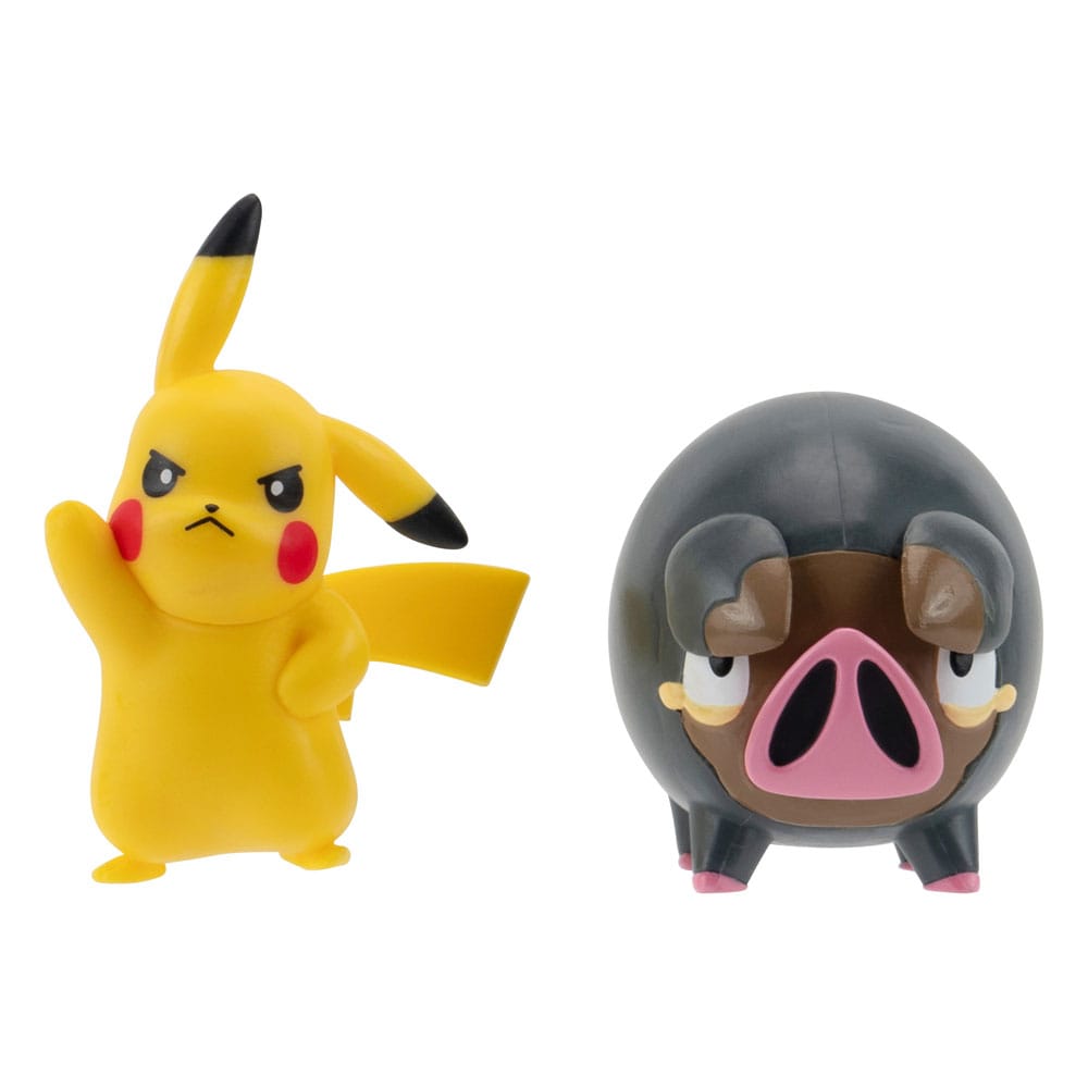 Pokémon Battle Figure Set Figuren 2er-Pack Pikachu #5, Ferkuli 5 cm     