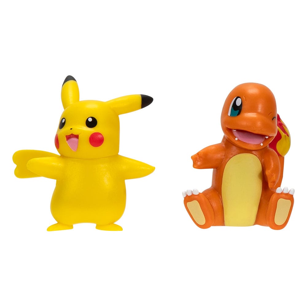 Pokémon Battle Figure First Partner Set Figuren 2er-Pack Glumanda #2, weiblicher Pikachu  