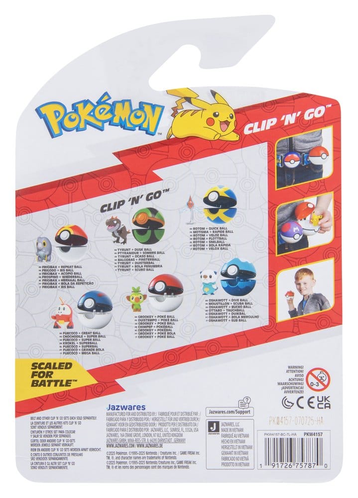 Pokémon Clip 'n' Go Actionfigur Wave 21 Chimpep & Pokéball