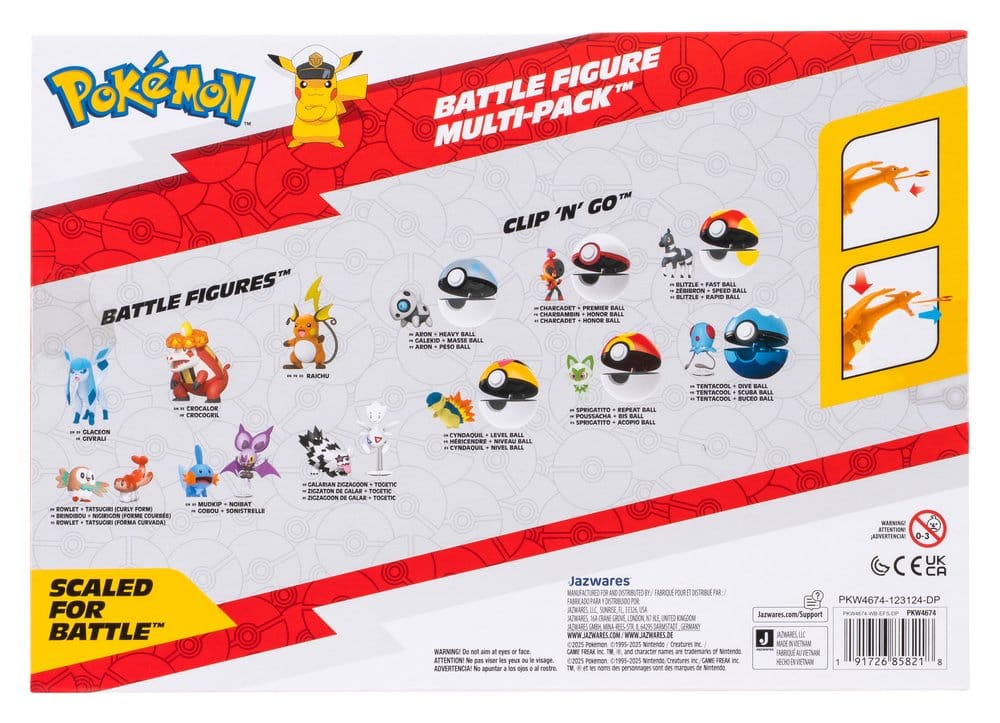Pokémon Battle Figure Actionfiguren 6er Multi-Pack