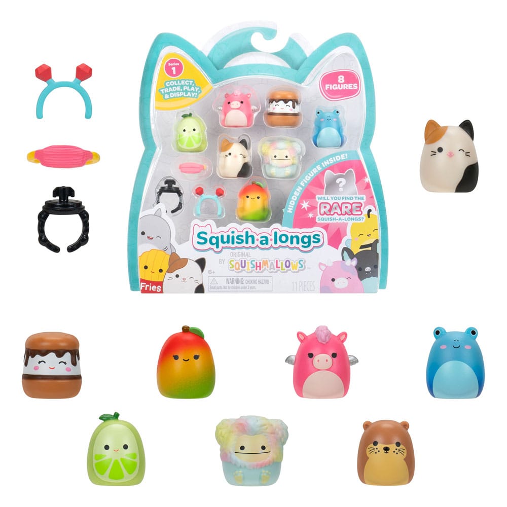 Squishmallow Squish a longs Minifiguren 8er-Pack Style 2 3 cm                