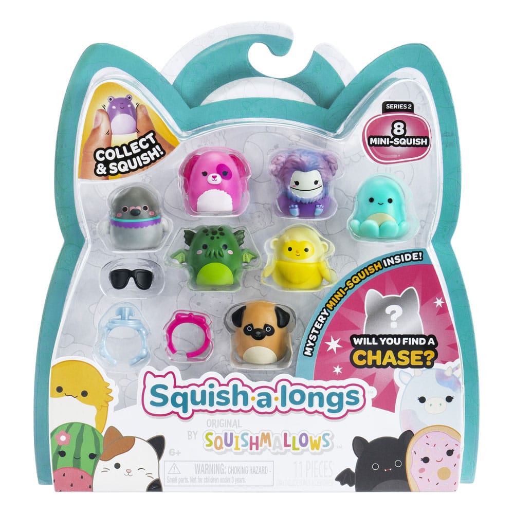 Squishmallows Squish-a-longs Minifiguren 8er Pack Set Series 2 Style 1 2,5 cm 