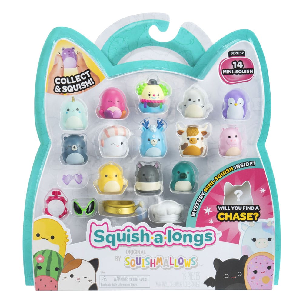 Squishmallows Squish-a-longs Minifiguren 14er Pack Set Series 2 Style 1 2,5 cm 