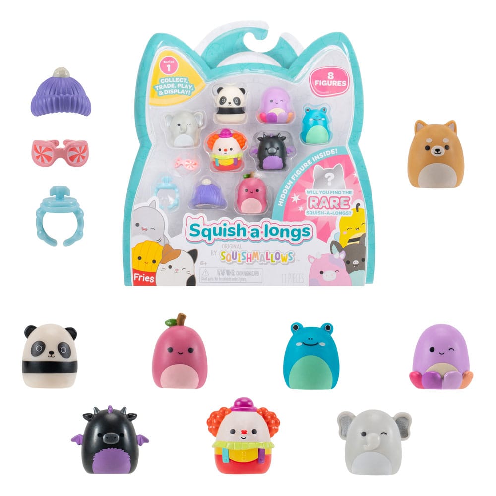 Squishmallow Squish a longs Minifiguren 8er-Pack Style 3 3 cm                  