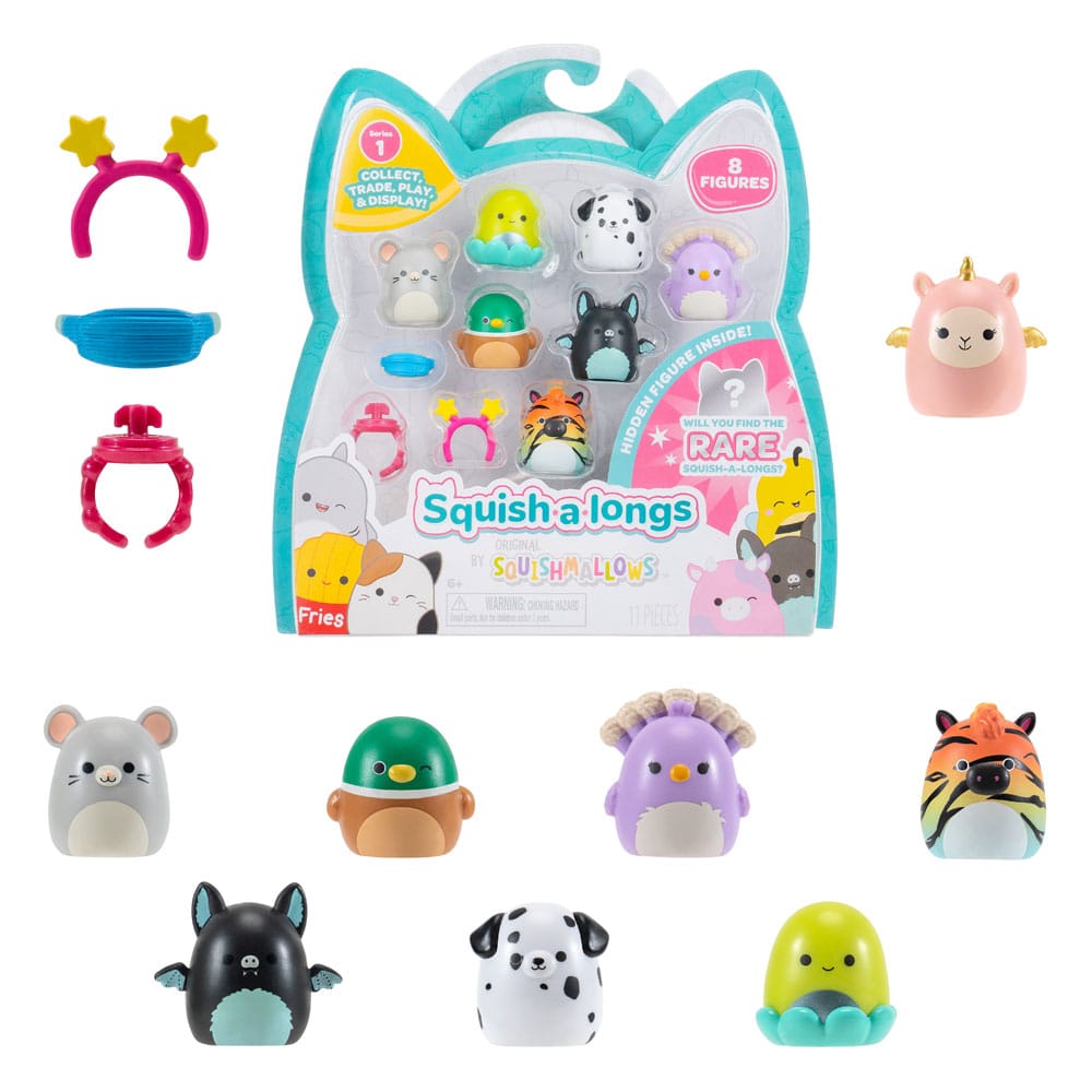 Squishmallow Squish a longs Minifiguren 8er-Pack Style 4 3 cm                  