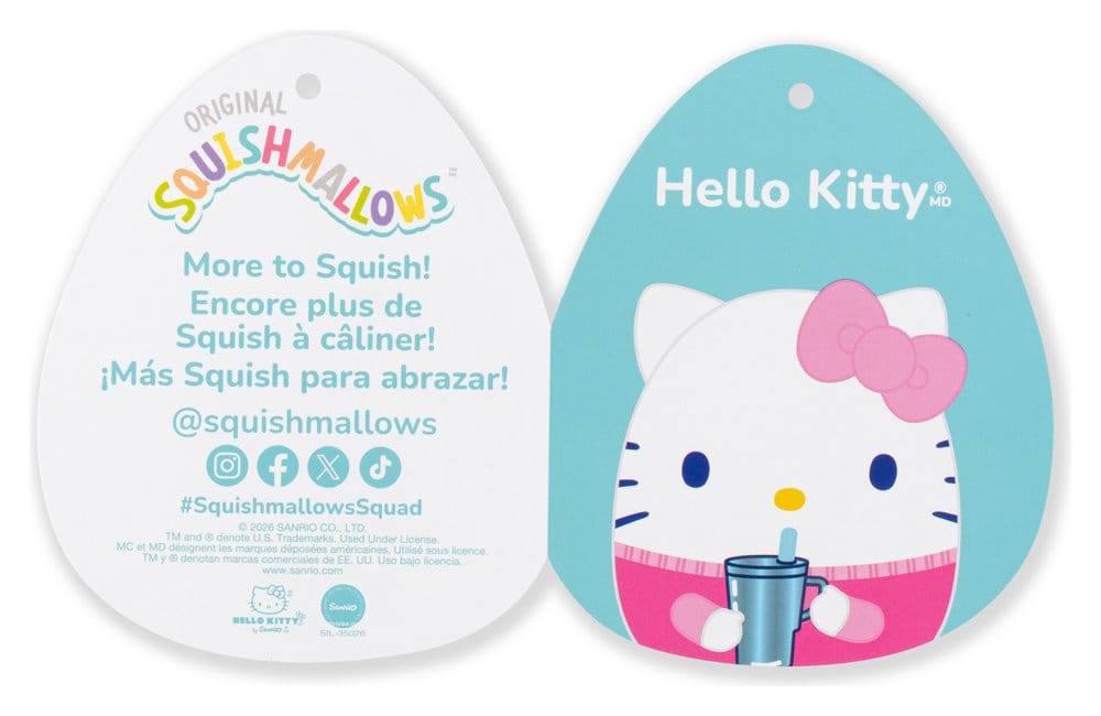 Squishmallows Hello Kitty and Friends Plüschfigur Hello Kitty Cup 30 cm