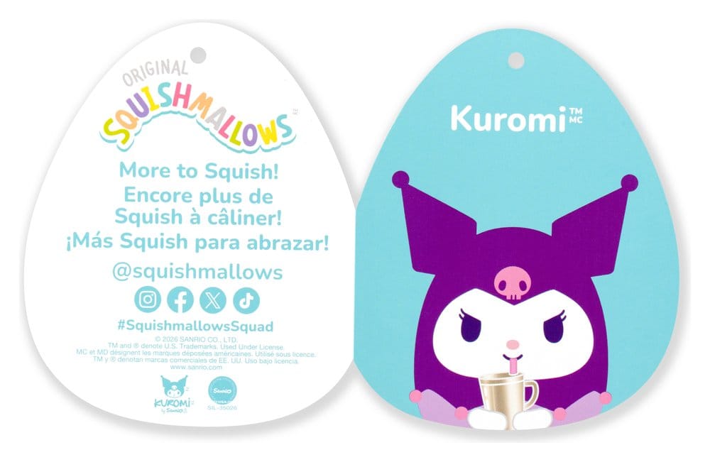 Squishmallows Hello Kitty and Friends Plüschfigur Kuromi Cup 30 cm